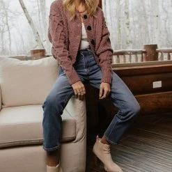 SINA Winona Cable-Knit Cardigan Outerwear