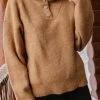 Sweaters Vero Moda Ariella Pullover In Camel - FINAL SALE