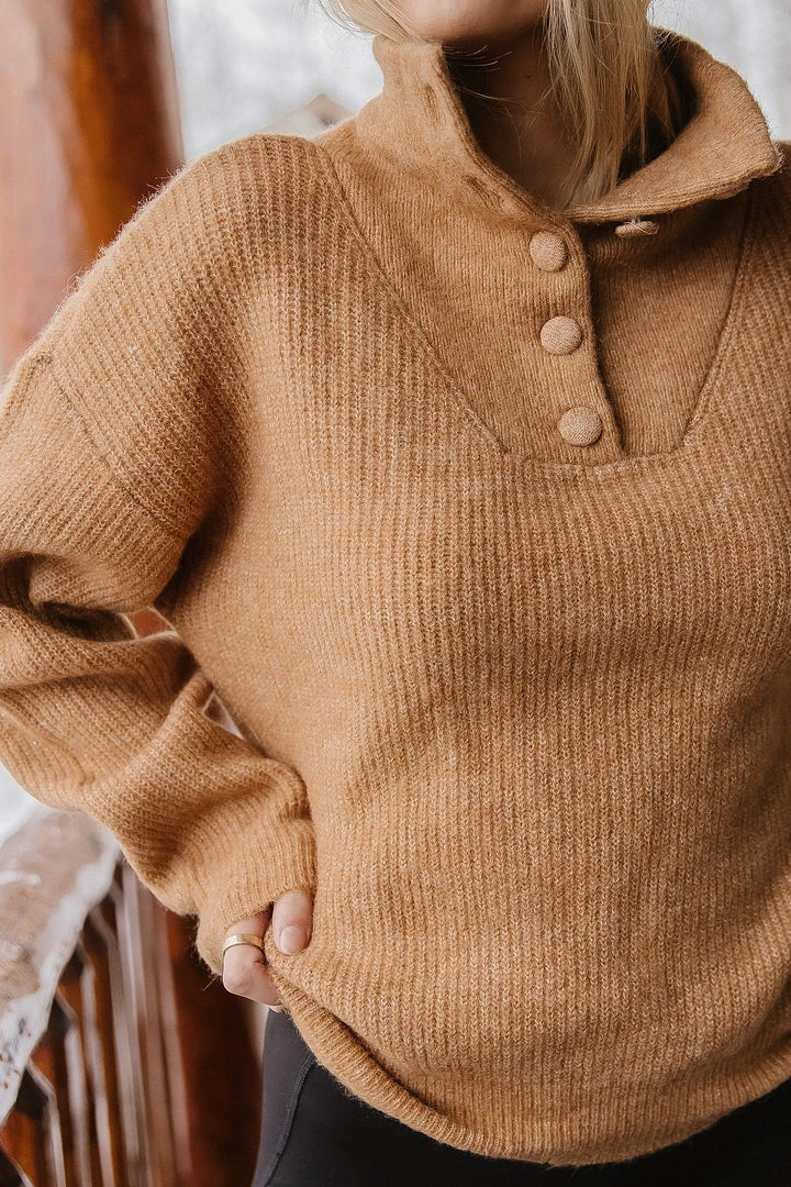 Sweaters Vero Moda Ariella Pullover In Camel - FINAL SALE 4 Sweaters Vero Moda Ariella Pullover In Camel - FINAL SALE