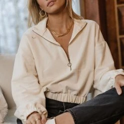 GINGER G Tops Anisa Pullover In Cream