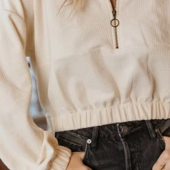 GINGER G Tops Anisa Pullover In Cream 12 GINGER G Tops Anisa Pullover In Cream