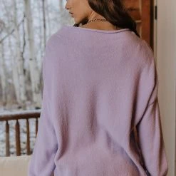 WORUI Rhonda Mock Neck Top In Lavender - FINAL SALE Fresh Markdowns
