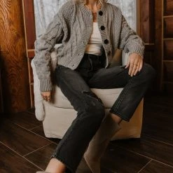 SINA Winona Cable-Knit Cardigan Outerwear