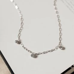 LA RADIANT VAL JEAN GLOBAL Necklaces Adelaide Necklace In Silver