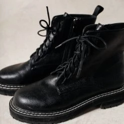 BEAST FASHION Shoes Millie Combat Boots In Black