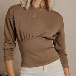 Vero Moda Callie Top In Brown - FINAL SALE