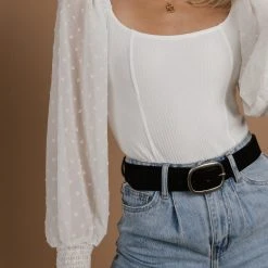 PROMESA Tops Geneva Bodysuit In Black