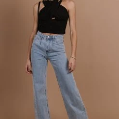 Sleeveless Vero Moda Morgen Crisscross Halter Top