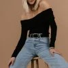 SINA Claire Top In Black - FINAL SALE