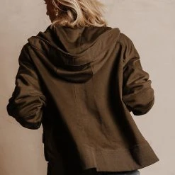 SINA Tania Utility Jacket In Olive Outerwear