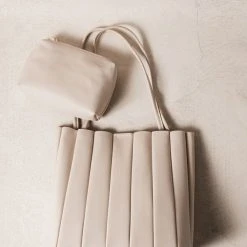 TRIPLE 7 GLOBAL Journee Bag In Cream