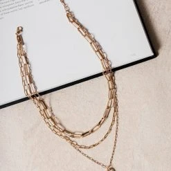 JOYFUL JEWELRY Neila Gold Lock Chain Necklace