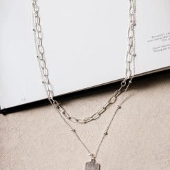Joyful Jewelry Destiny Layered Necklace In Silver