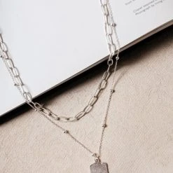 Joyful Jewelry Destiny Layered Necklace In Silver