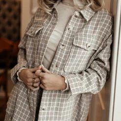 PAPER CRANE Sasha Plaid Shirt Work Edit