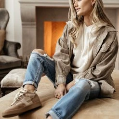 Mustard Seed Meret Shirt Jacket In Mocha Outerwear