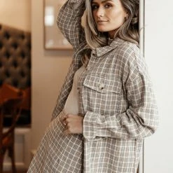 PAPER CRANE Sasha Plaid Shirt Work Edit 16 PAPER CRANE Sasha Plaid Shirt Work Edit