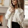 LISTICLE Rosealie Oversized Shirt In Ivory Tops 1 LISTICLE Rosealie Oversized Shirt In Ivory Tops