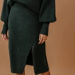 Vero Moda Gennady Pencil Skirt In Emerald - FINAL SALE