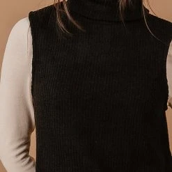 Sweaters Vero Moda River Sweater Vest In Black - FINAL SALE