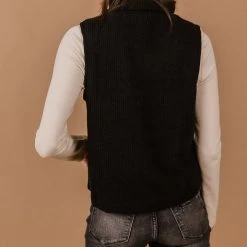 Sweaters Vero Moda River Sweater Vest In Black - FINAL SALE
