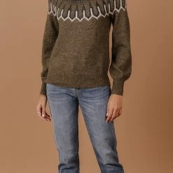 Sweaters Vero Moda Amora Sweater In Olive - FINAL SALE