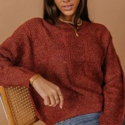 Vero Moda Muriel Sweater In Brick - FINAL SALE Sweaters
