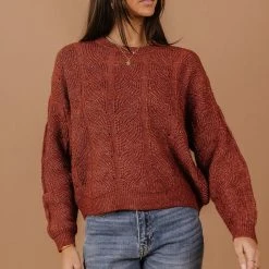 Vero Moda Muriel Sweater In Brick - FINAL SALE Sweaters