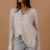 HEM&THREAD Justine Top In Grey - FINAL SALE