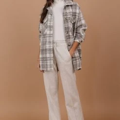 PAPER CRANE Diann Mock Neck Top In Ivory