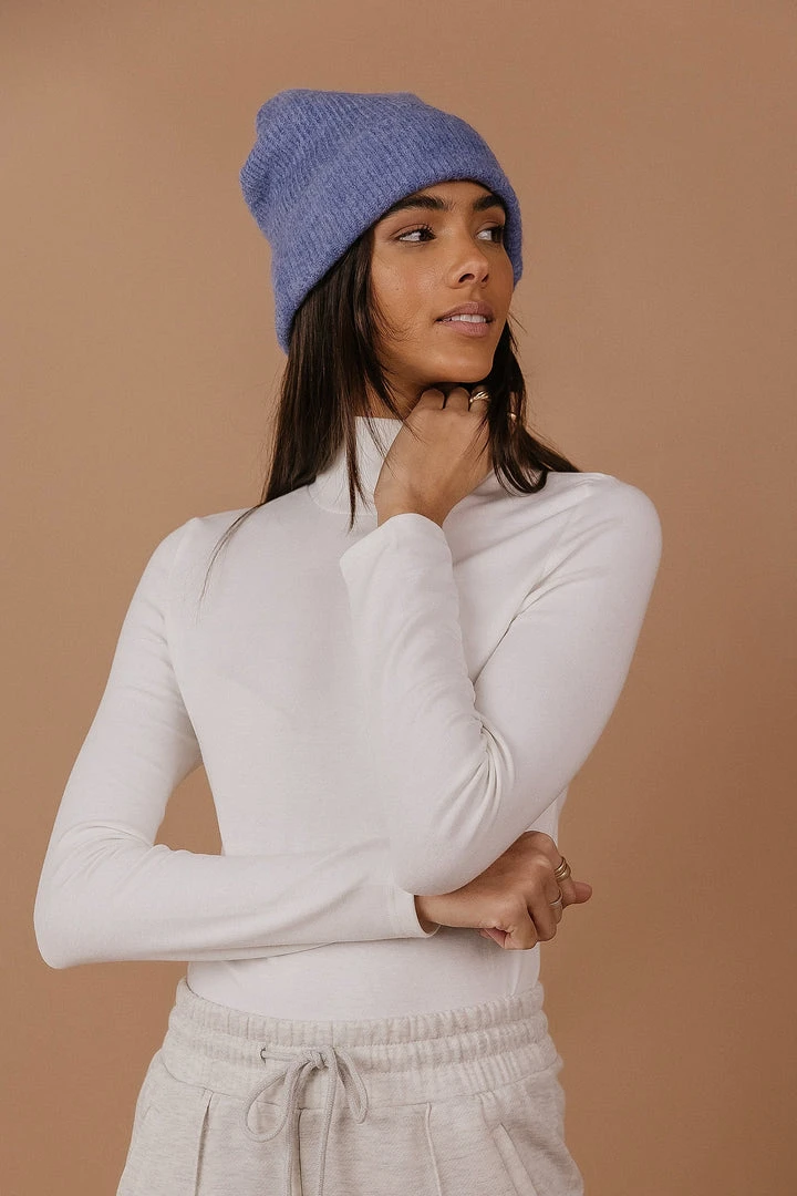 PAPER CRANE Diann Mock Neck Top In Ivory 7 PAPER CRANE Diann Mock Neck Top In Ivory