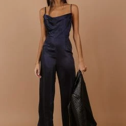 LUSH CLOTHING Jumpsuits & Overalls Agna Jumpsuit In Navy