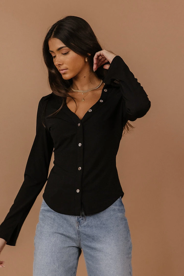 CRESCENT Lucine Button Down Top Long Sleeve 10 CRESCENT Lucine Button Down Top Long Sleeve