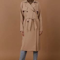 SINA Enola Trench Coat In Black