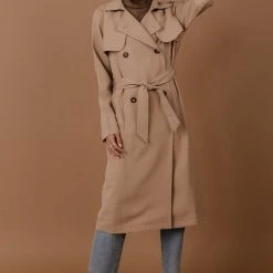 SINA Enola Trench Coat In Black