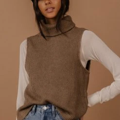 Sweaters Vero Moda River Sweater Vest In Black - FINAL SALE