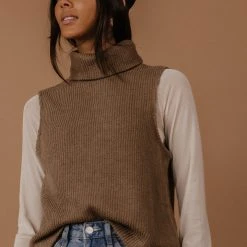 Sweaters Vero Moda River Sweater Vest In Black - FINAL SALE