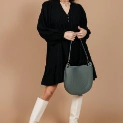 TRIPLE 7 GLOBAL Larina Shoulder Bag In Sage Bags