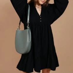 TRIPLE 7 GLOBAL Larina Shoulder Bag In Sage Bags