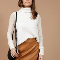 Vero Moda Lia Sweater Vest In Ivory Sweaters