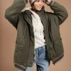 SINA Outerwear Cambrie Jacket In Olive