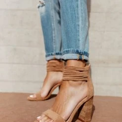 FREE SOUL/MIRACLE MILE Shoes Blair Ankle Strap Heels In Nude