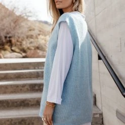 Work Edit Vero Moda Libbie Sweater Vest In Blue