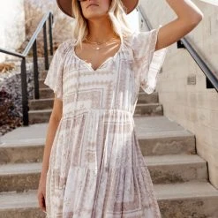 MILLIBON POLYMOND DK INC Sienna Floral Dress In Charcoal - FINAL SALE