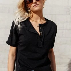 WELLMADE INC Thiago Top In Black 16 WELLMADE INC Thiago Top In Black