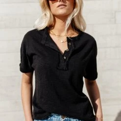 WELLMADE INC Thiago Top In Black