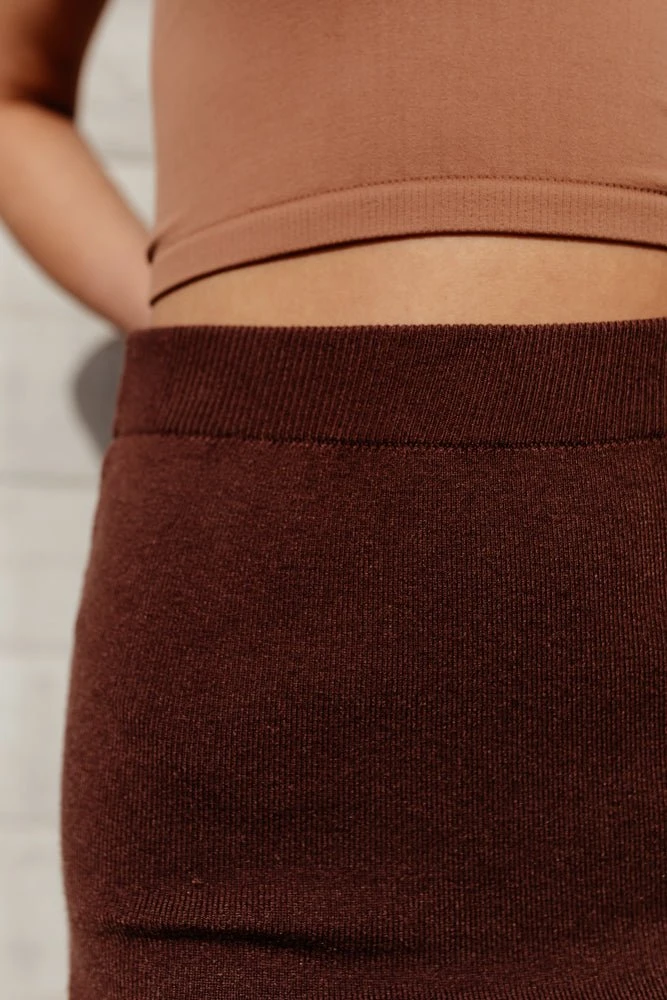 CRESCENT Roisin Midi Skirt In Brown 8 CRESCENT Roisin Midi Skirt In Brown