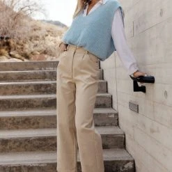 Work Edit Vero Moda Libbie Sweater Vest In Blue