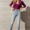 HIDDEN JEANS Adriana Straight Leg Denim In Light Wash