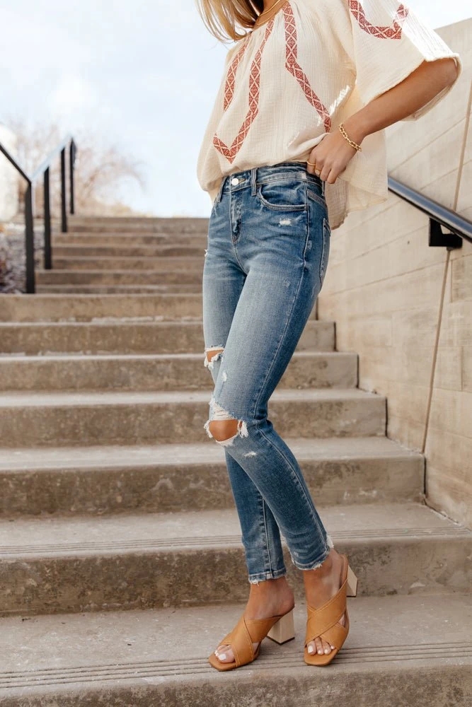 PLASTIC Margot Distressed Skinny Denim 8 PLASTIC Margot Distressed Skinny Denim